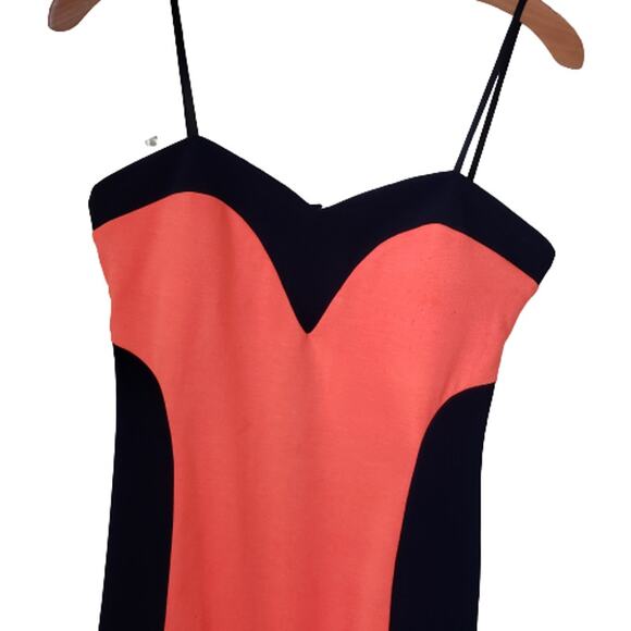 2 For $5 SALE City Triangles Orange And Blue  Strapless Bodycon Dress Like New - Picture 2 of 9